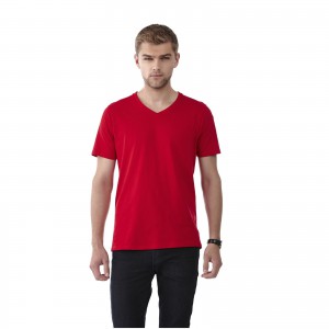 Slazenger Bosey V-nyak pl, dark red (T-shirt, pl, 90-100% pamut)